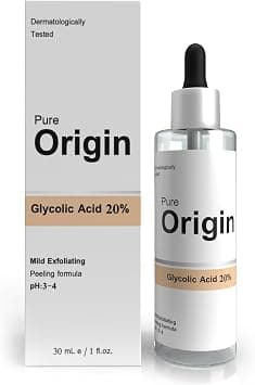 Pure Origin Glycolic Acid 20% Face Serum | Exfoliates & Renews The Skin | Recommended For Brighter Even Tone Skin | Eco-Friendly | Clinically Validated Serum | 30Ml - Best Deal Finder