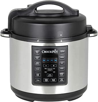 Crock-Pot Express Pressure Cooker | 12-in-1 Programmable Multi-Cooker | Slow Cooker | Food Steamer and Saute | 5.6 L | Energy Efficient | Stainless Steel [CSC051] on Amazon.ae - Price Tracker