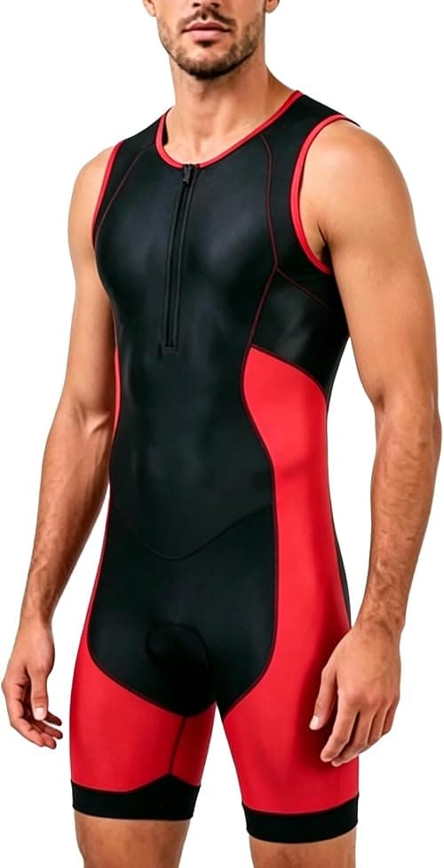 Mens Pro Trisuit Short Sleeve Triathlon Suit Best For Ironman Racing Tri Suit على Amazon.ae - متتبع الأسعار