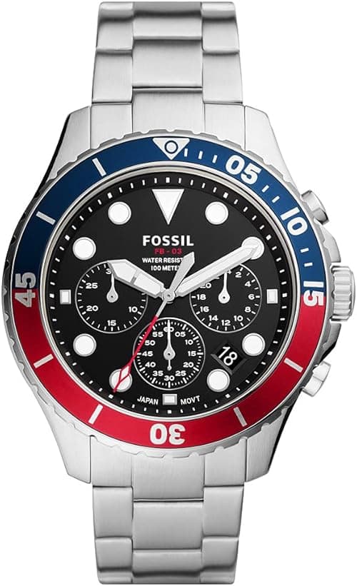 Fossil Men's Fb 03 Stainless Steel Watch Fs5767, Silver on Amazon.ae - Price Tracker