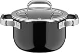 WMF Fusiontec Mineral Pro 0518645290 Cooking Pot with Lid, 16 cm, Scratch-Resistant Material, Induction Pot, Suitable for All Types of Cookers, Made in Germany, Black - Best Deal Finder