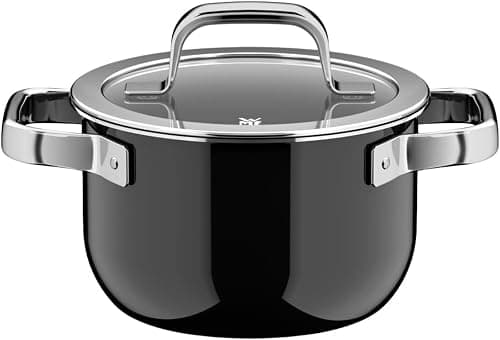 WMF Fusiontec Mineral Pro 0518645290 Cooking Pot with Lid, 16 cm, Scratch-Resistant Material, Induction Pot, Suitable for All Types of Cookers, Made in Germany, Black على Amazon.ae - متتبع الأسعار