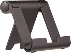 Amazon Basics Multi-Angle Portable Stand for iPad Tablet, E-reader and Phone - Black - متتبع أسعار Amazon.sa