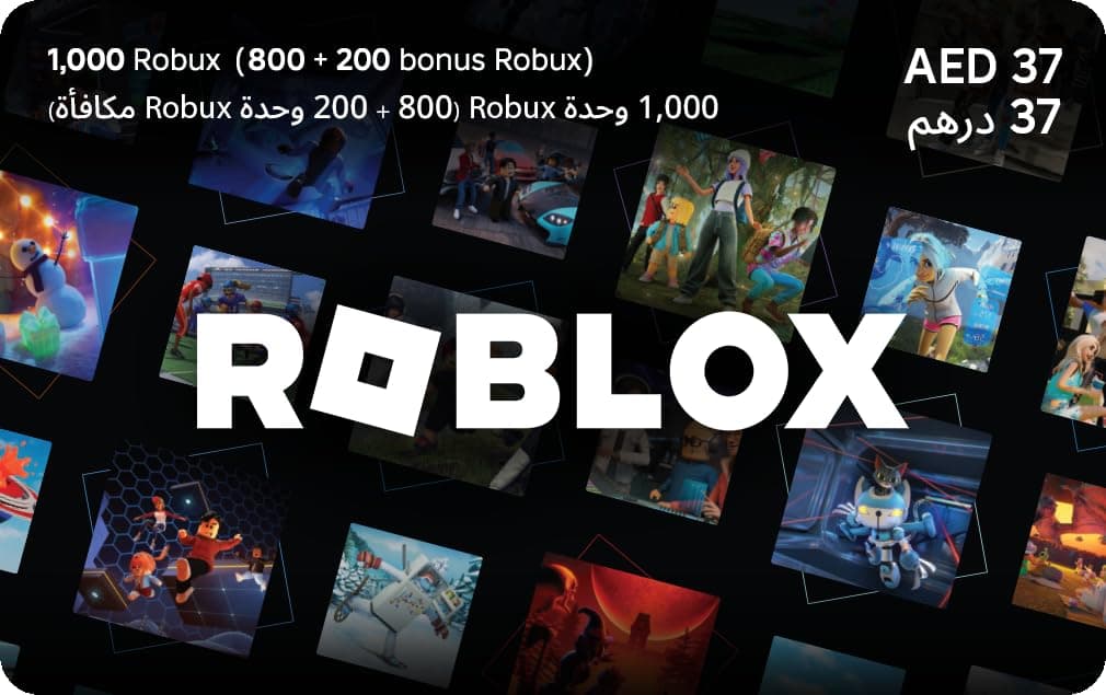 Roblox Digital Gift Code for 800 + Extra 200 bonus Robux [Redeem Worldwide - Includes Exclusive Virtual Item] [Online Game Code] on Amazon.ae - Price Tracker
