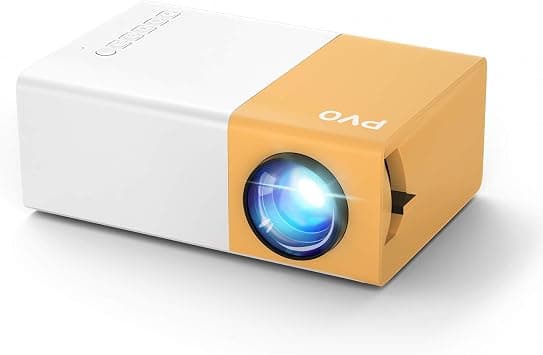 PVO Portable Mini Projector for Home Theater, Outdoor Movies, LED Pico Video Projector with HDMI USB Interfaces and Remote Control على Amazon.ae - متتبع الأسعار