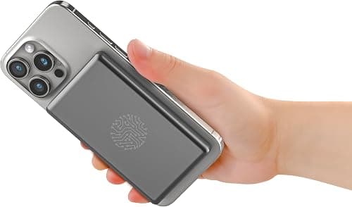 Ultra-Thin Wireless Power Bank, Aluminium Body, Fast Magnetic Charging,15W Portable Charger, 20W PD USB-C charging,5000mAh. Ideal for iPhone Pro Max & Plus 17/16/15/14 Compatible Galaxy S24/S25 Ultra على Amazon.ae - متتبع الأسعار