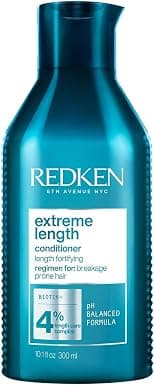 Redken Extreme Length Biotin Conditioner For Longer Hair | Promotes Healthy Hair Growth | Strengthens & Detangles Damaged Hair | Infused With Biotin & Castor Oil | 300ml - Best Deal Finder