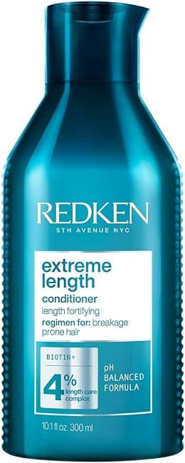 Redken Extreme Length Biotin Conditioner For Longer Hair | Promotes Healthy Hair Growth | Strengthens & Detangles Damaged Hair | Infused With Biotin & Castor Oil | 300ml - Best Deal Finder