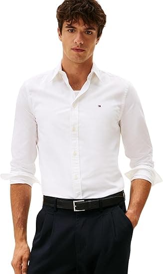 Tommy Hilfiger Mens Flex Poplin Kent Collar Sf Shirt Mw0mw40460 Slim Fit Shirt (pack of 1) on Amazon.ae - Price Tracker