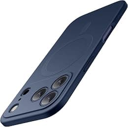 JETech Magnetic Case for iPhone 17 Pro 6.3-Inch Compatible with MagSafe, Camera Lens Full Protection, Soft TPU Protective Phone Cover with Matte Finish, Shockproof (Dark Blue) - Best Deal Finder