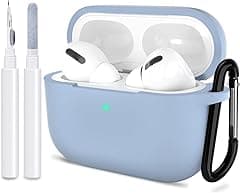 ATUAT for AirPods Pro 2nd Generation Case Cover, Protective Silicone Skin Accessories with Keychain for Women Men for Apple AirPods Pro Gen 2(2022), Front LED Visible-Light Blue - Amazon.ae Price Tracker