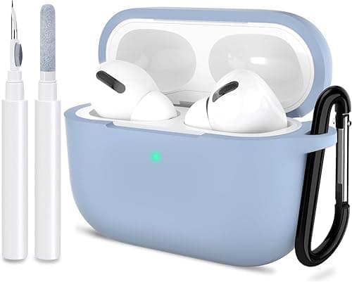ATUAT for AirPods Pro 2nd Generation Case Cover, Protective Silicone Skin Accessories with Keychain for Women Men for Apple AirPods Pro Gen 2(2022), Front LED Visible-Light Blue on Amazon.ae - Price Tracker