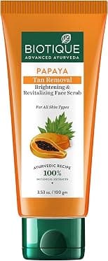 Biotique Bio Papaya Revitalizing Tan Removal Scrub, 100g, Multi - Best Deal Finder