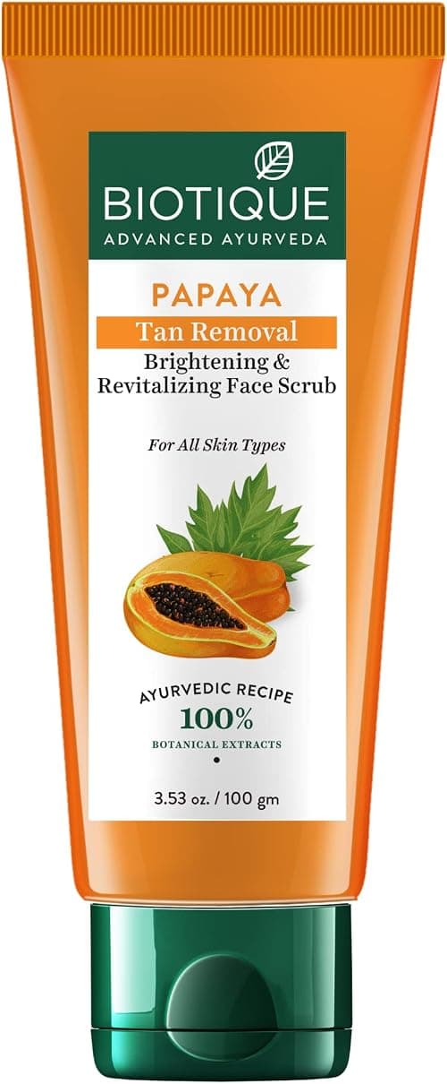 Biotique Bio Papaya Revitalizing Tan Removal Scrub, 100g, Multi on Amazon - Best Deal Finder