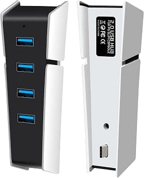 KASTWAVE Hub for PS5 Slim, USB High-Speed Expansion Hub Charger Extender, Compatible with Playstation 5 Game Console, with 4 USB on Amazon.ae - Price Tracker