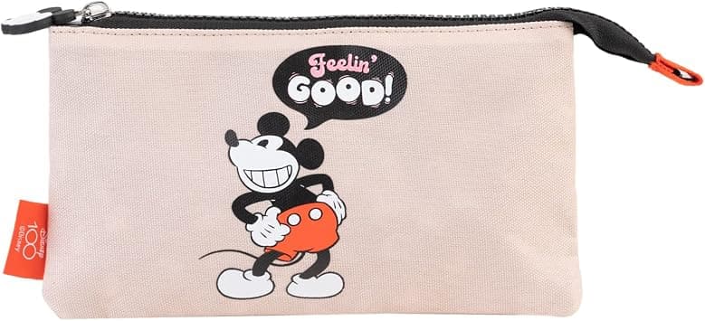 Grupo Erik 3 Compartment Pencil Case - Disney Mickey Mouse Gifts | School Pencil Case, Cute Makeup Bag, Back to School Supplies, Office Stationery Supplies | Disney Stationery Gifts - Best Deal Finder