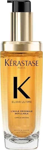 Kérastase | Elixir Ultime, L'Huile Originale Refillable Hair Oil | Versatile Leave-In Oil to Smooth Frizz & Add Shine | For All Hair Types | 75ml - Best Deal Finder