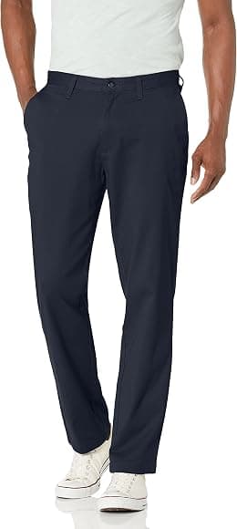 Nautica mens Classic Fit Flat Front Stretch Solid Chino "deck" Pant Business Casual Pants - Best Deal Finder