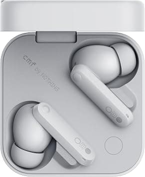 CMF by Nothing Buds Pro 2 Bluetooth Earbuds, ChatGPT Integrated, TWS with Clear Voice Technology 2.0, 50 dB Smart ANC, Up to 11 hrs Battery, Spatial Audio Effect, IP55, Light Grey, Middle East Version on Amazon.ae - Price Tracker