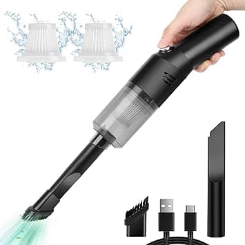 Wireless Portable Mini Car Vacuum Cleaner High Power Cordless(400g),Handheld Vacuum Cordless,Hand Vacuum Cordless Rechargeable,Handheld Vacuum Cleaner for Car/Desk - Amazon.ae Price Tracker