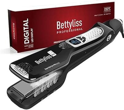 Steam Flat Iron Hair Straightener - Professional Hair Straightening Irons for Smooth and Frizz-Free Results (Black) on Amazon.ae - Price Tracker