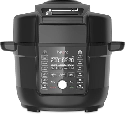 Instant Pot Gourmet Crisp Ultimate 13-in-1 Pressure Cooker & Air Fryer, Electronic Multi-cooker, 6.2L, Black Color on Amazon.ae - Price Tracker