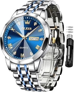 OLEVS Automatic Watches for Womens Ladies Gold and Silver Stainless Steel Waterproof Date Wrist Watches Luxury Dress Classic Style - Best Deal Finder