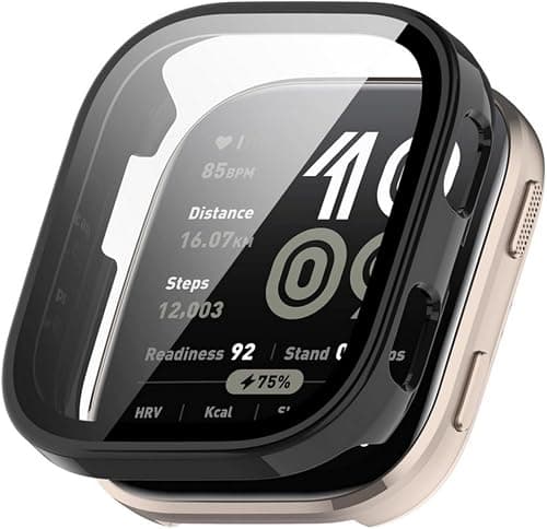 SKEIDO 1PCS 2 in 1 Defense for Amazfit Bip 6 Case with Tempered Glass Screen Protector Hard PC Protective Bumper Cover Full-Body Shockproof Accessories for Amazfit Bip 6 (Black) on Amazon.ae - Price Tracker