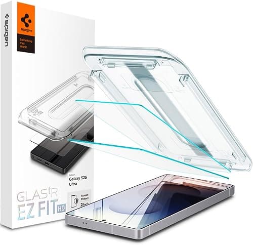 Spigen GLAStR EZ FIT HD [2 Pack] for Samsung Galaxy S25 ULTRA Screen Protector (2025) Premium Tempered Glass [Case Friendly] - 2 PACK على Amazon.ae - متتبع الأسعار
