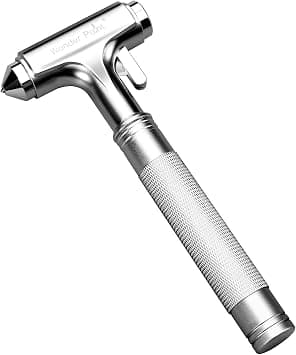 Premium Car Glass Breaker with Seat Belt Cutter - Automotive Safety Hammer - Emergecy Escape Tool, Car Autoaccessory Metal Window Hammer, Vehicle Hard Aluminium Alloy Head Design على Amazon.ae - متتبع الأسعار