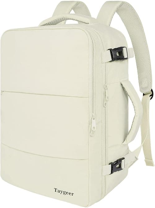 Taygeer Travel Backpack for Women, Carry On Rucksack with USB Charging Port and Shoe Pouch, Flight Approved Laptop Bookbag, College Gym Bag Casual Daypack for Weekender Business Hiking on Amazon.ae - Price Tracker