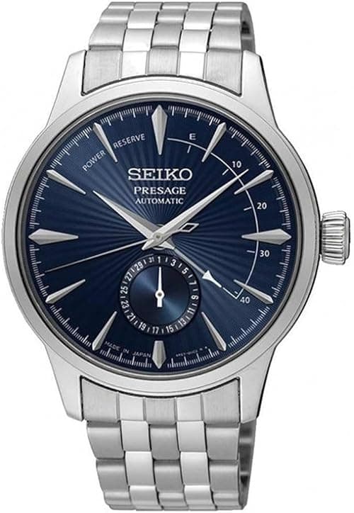 SEIKO PRESAGE Power Reserve Cocktail Time"Blue Moon" SSA347J1, Blue, Dress on Amazon.ae - Price Tracker