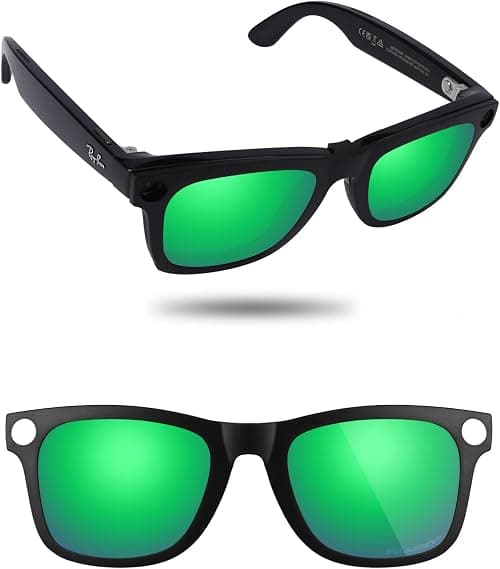 Fiskr Polarized Clip-On Sunglass Compatible with Ray-Ban Meta Wayfarer RW4006 & Gen 2 RW4012 (Size 50-22) - UV Protection على Amazon.ae - متتبع الأسعار