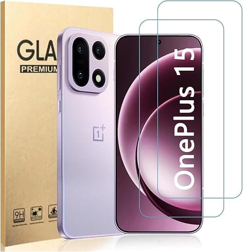 [2 Pack]Screen Protector for OnePlus 15 (6.78 Inch), Full Coverage 9H Tempered Glass Film, HD Clarity Scratch Resistant, Anti-Fingerprint, Bubble-Free for One Plus 15 5G Screen Protector على Amazon.ae - متتبع الأسعار