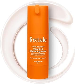 Foxtale 15% Vitamin C Face Serum for Glowing | Purest Vitamin C (L-Ascorbic Acid) with Vitamin E | Moisturizing for Sensitive Skin | All Types | Face for Men & Women | 30 ml - Amazon.ae Price Tracker