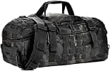 Miramrax Gym Bag Duffle Bags Backpack - Travel Weekender Bag for Men Women Workout Bag for Military,Sports,Overnight,Basketball,Tactical,Football,Waterproof & Tear Resistant (BlackCamo, 45l) - Best Deal Finder