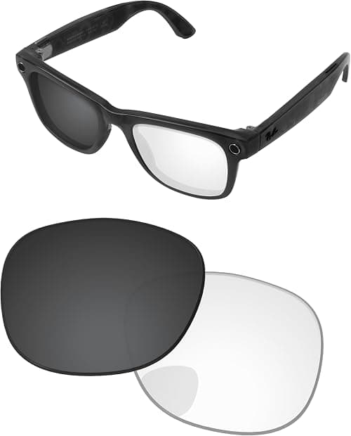 Replacement Lenses for Ray-Ban Meta Wayfarer Gen 2 RW4012 53mm AI Glasses - Photochromic, Anti-Fog & Anti Blue Light on Amazon.ae - Price Tracker