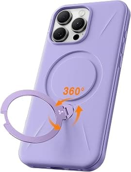 TORRAS 360° Spin Mag Stand for iPhone 16 Pro Max Case, Fit for Magsafe, Mil-STD Protective Hard PC Scratch-Resistant Ostand Case for iPhone 16 Pro Max Phone Case Violet Purple, 6.9 inch on Amazon.ae - Price Tracker