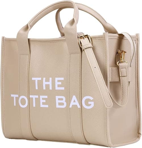 Work Tote Bags for Women - Trendy Personalized Oversized PU Leather Tote Bag Top-Handle Shoulder Crossbody Bags on Amazon - Best Deal Finder