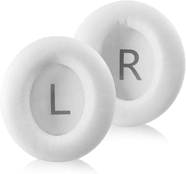 Replacement Ear Pads for Soundcore Q45, Headphones, Memory Foam Protein Leather Cushions, Noise Isolation with Buckle, Soft and Comfortable (White) على Amazon.ae - متتبع الأسعار