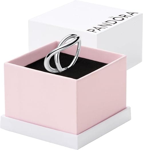 Pandora Essence Sterling Silver and 14k Gold Plated Intertwined Rings on Amazon.ae - Price Tracker