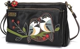 CHALA RFID Protected Vegan Leather Deluxe Crossbody Bag with Adjustable Straps - Best Deal Finder