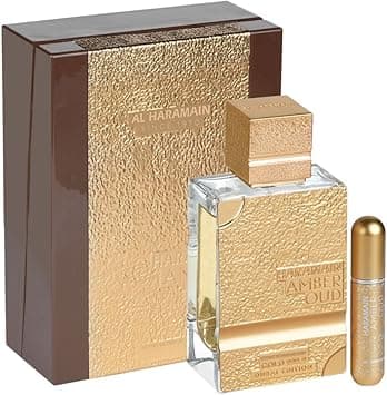 Al Haramain Amber Oud Gold 999.9 Dubai Edition Extrait de Parfum | 100ml Luxury Spray with Atomizer | Long-Lasting Unisex Oriental Perfume with Amber, Vanilla, Patchouli, Pear & Jasmine - Amazon.ae Price Tracker