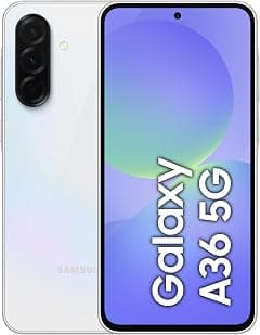 Samsung Galaxy A36 5G, Android Smartphone, 128GB Storage, 8GB RAM, Awesome White, 6x OS Upgrades, Large Display, Octa-Core Processor (KSA Version) - متتبع أسعار Amazon.sa