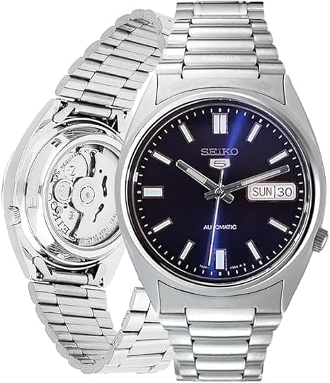 SEIKO Automatic Watch for Men 5-7S Collection - with Day/Date Calendar, Luminous Hands, Stainless Steel Case & Bracelet on Amazon.ae - Price Tracker