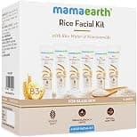Mamaearth Rice Facial Kit With Rice Water & Niacinamide for Glass Skin - 60 g | Salon-Like Glowing Skin in 6 Easy Steps | Improves Skin Texture | Instant Glow | Suitable for all skin types - Best Deal Finder