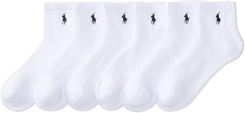 Polo Ralph Lauren 6-Pack P67 Logo Quarter Socks on Amazon.ae - Price Tracker