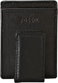Fossil Men's Ingram Leather Magnetic Card Case Wallet - متتبع أسعار Amazon.sa