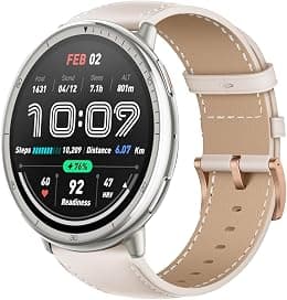 20 mm Bracelet with Rustproof Buckle Compatible with Amazfit Active 2, Men Women Soft Breathable Leather Sports Watch Strap Compatible with Amazfit Active 2 - دليلك لأفضل العروض