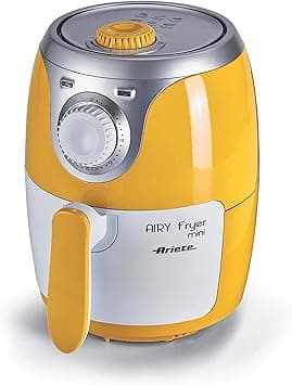 Ariete Air Fryer Mini 2.8L, 1000W, with 6 Programs for Baking & Frying, Non Stick Basket, 200°C Temp, Dehydrate Function, 30 Minute Timer, Ideal for Meat, Fish & Vegetables - ART4622 on Amazon.ae - Price Tracker